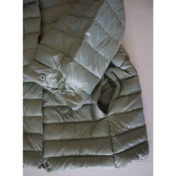 Anorak 50828CN Women's Sz XL Green Down Filled Crop Sleeve Puffer Jacket - Picture 9 of 13